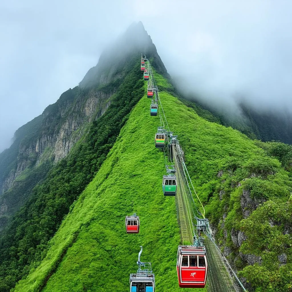 cable car to Fansipan